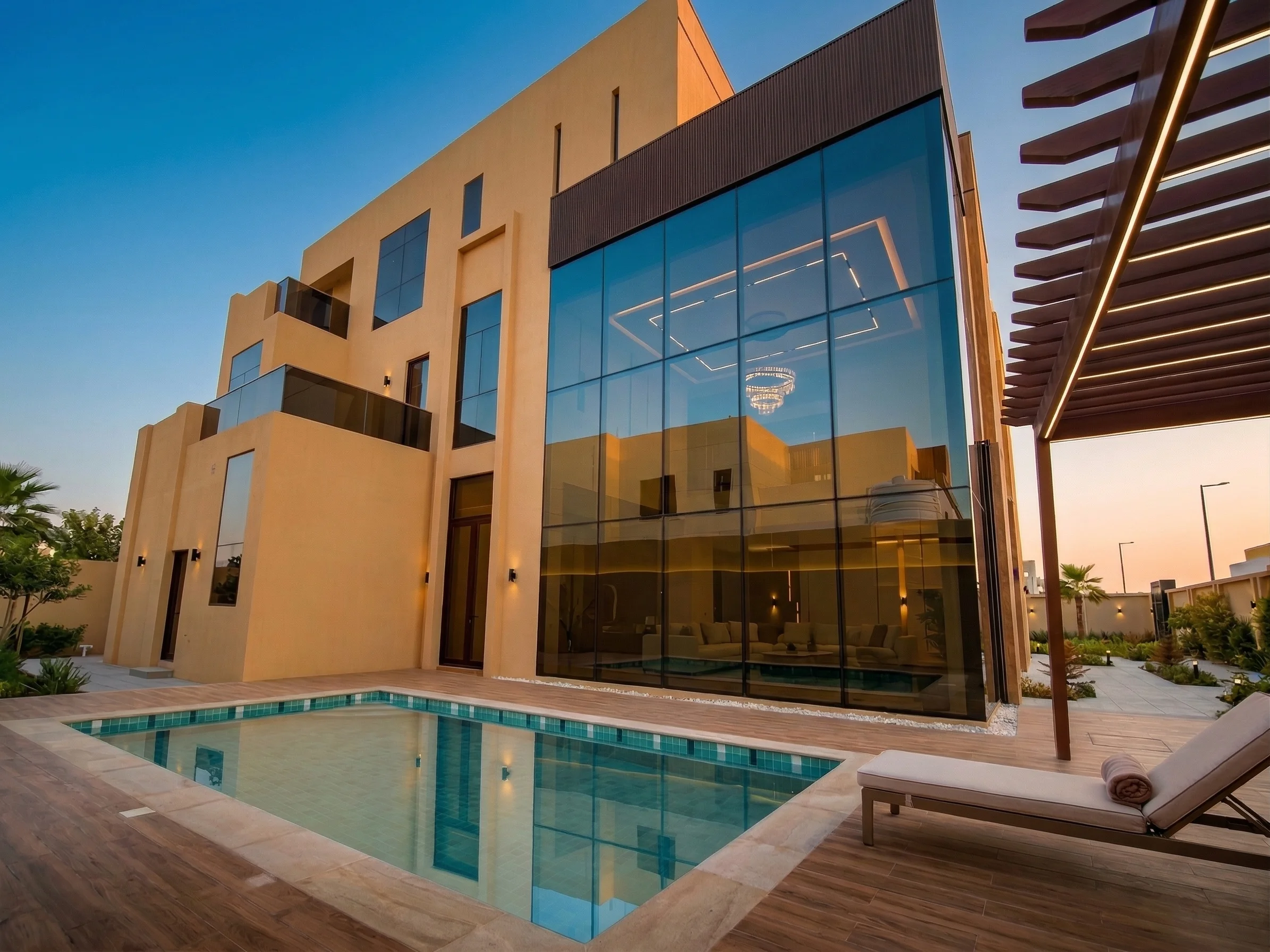 Abu Dhabi skyline with premium construction in the foreground