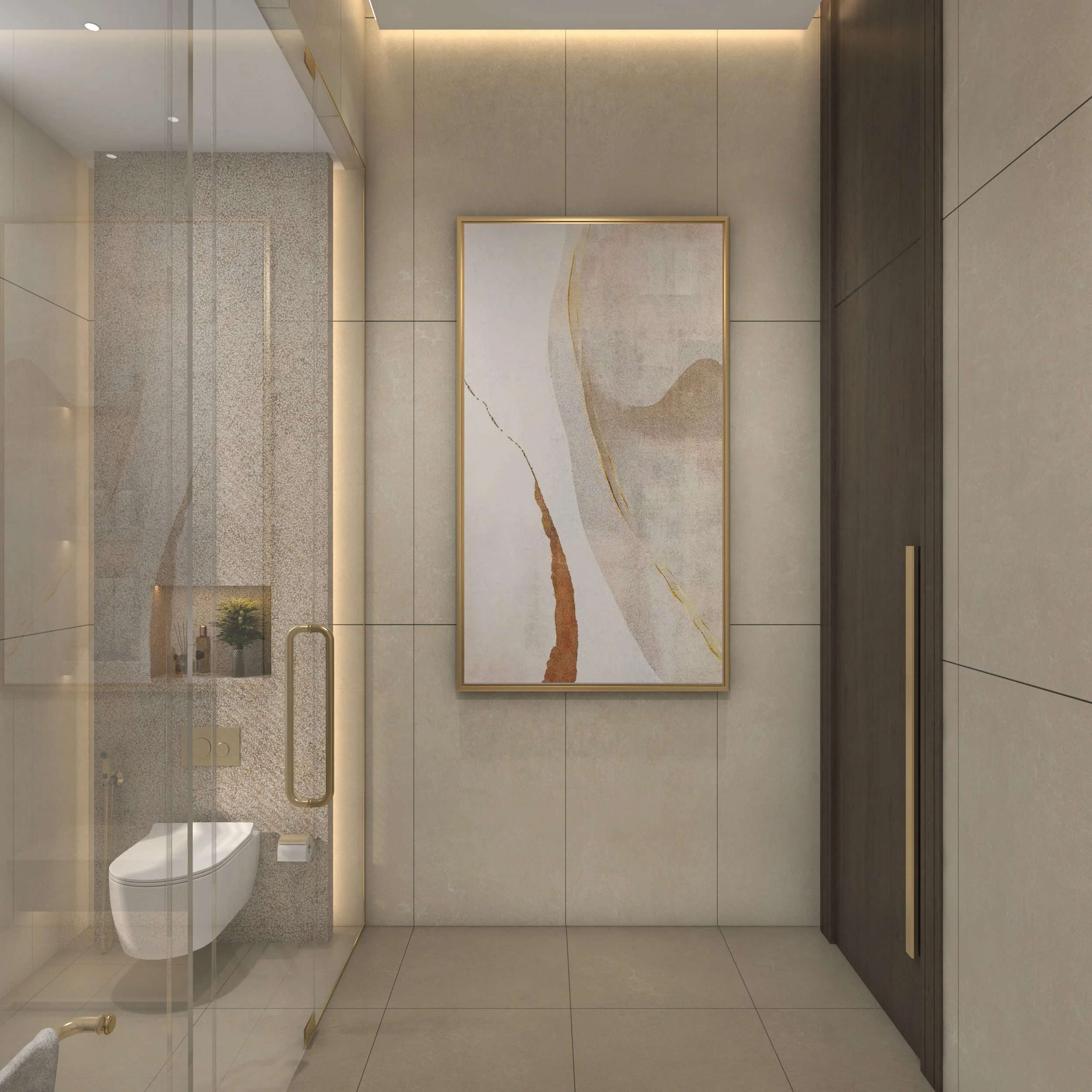 Terrazzo & Gold Bathroom Suite space 2