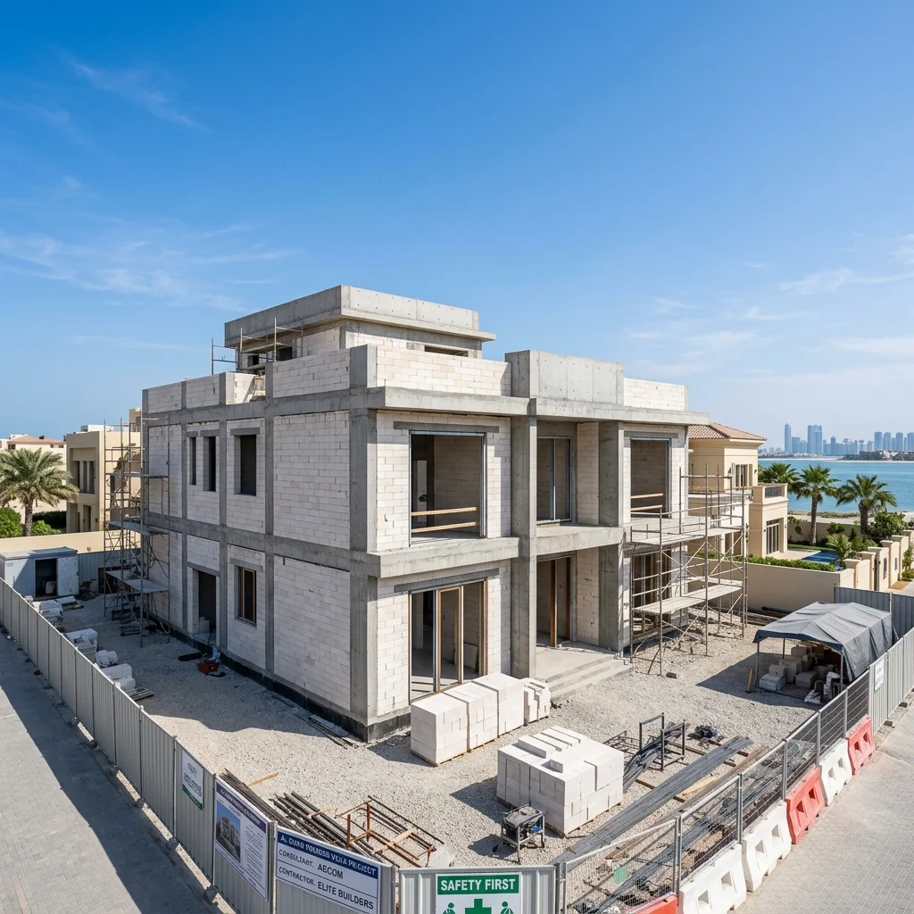 Contemporary Villa Construction space 1